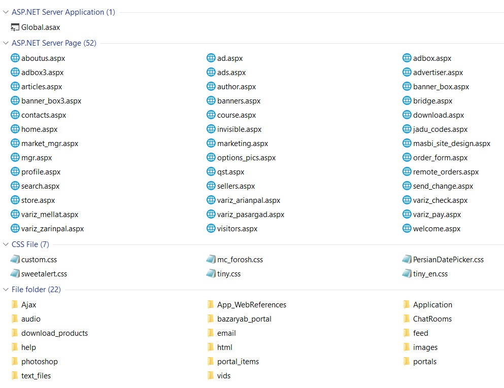 سورس کدهای ورژن 14 سایت Masbi.com