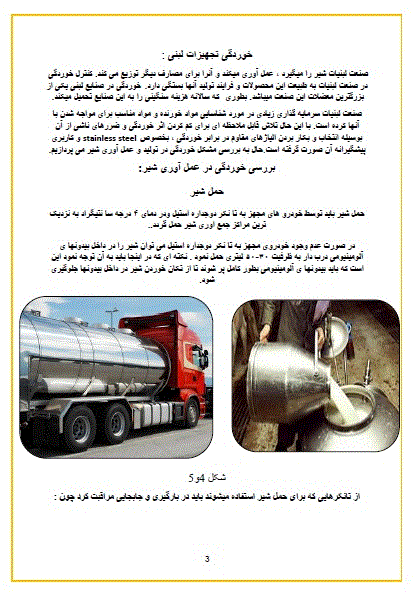 خوردگی در صنایع فرآوری شیر خوراکی